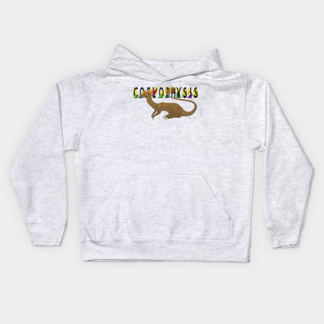 Coelophysis Design Kids Hoodie by AMadCupofTee